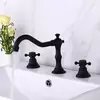 Griferia Baño Mesada 3 Piezas Vintage Negro Mate Bacha valemma 8673-B
