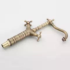 Imagen de Griferia De Baño Vintage Alta Bimando Bronce Antiguo Valemma glomma 8631