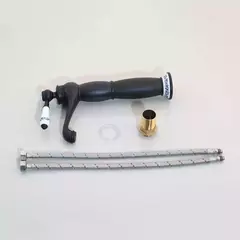 Imagen de Grifería Vintage Monocomando Alta Negra Mate Con Cerámica Rin 97104-2