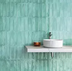 Azulejo Acuarela Iceland 7,7 X 30,5 Verde Agua brillante x m2 segunda calidad - comprar online