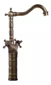 Griferia De Baño Vintage Alta Bimando Bronce Antiguo Valemma glomma 8631