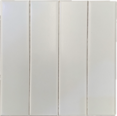 Azulejo Finlandia 5x20cm acuarela gris satinado mate (10 dias) - Mosaico BA
