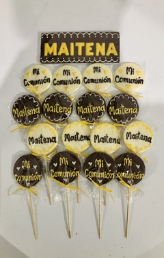 Paletas de chocolate personalizadas x 20 unidades - comprar online