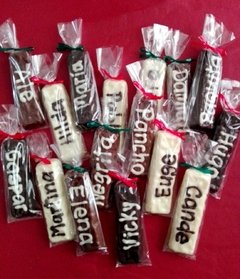 Barritas de chocolate macizas personalizadas x 12 unidades en internet