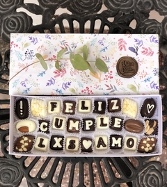 Choco-Mensaje grande, caja estampada en internet